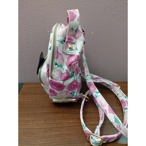 Betsey Johnson Husky Dog Floral Mini Backpack - Picture 4 of 15